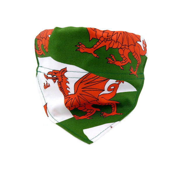 Flag of Wales dog neckerchief