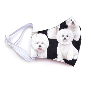 bichon frise face mask