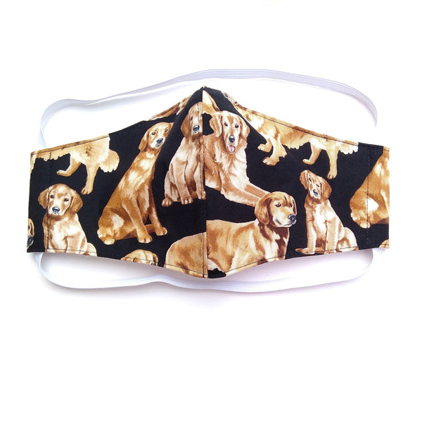 golden retriever owner face mask for adult