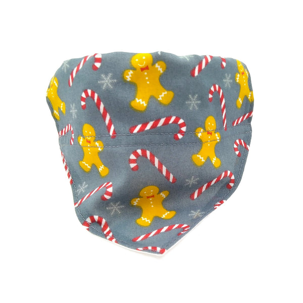 Grey gingerbread men Christmas puppy neckerchief