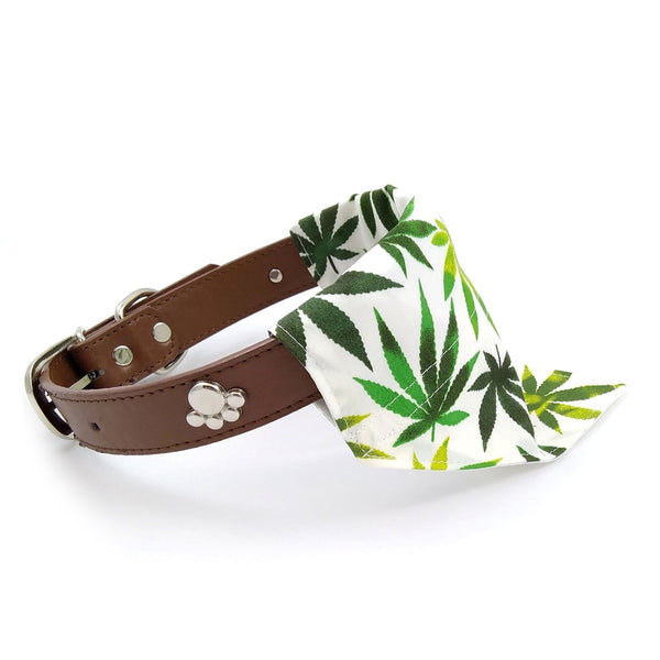 Cannabis Leaf Dog Bandana